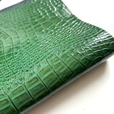Clearance Green Embossed Animal Leatherette