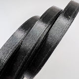 Black 6mm Single Faced Satin Ribbon