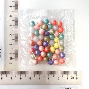 mix of pastel colour of clay balls