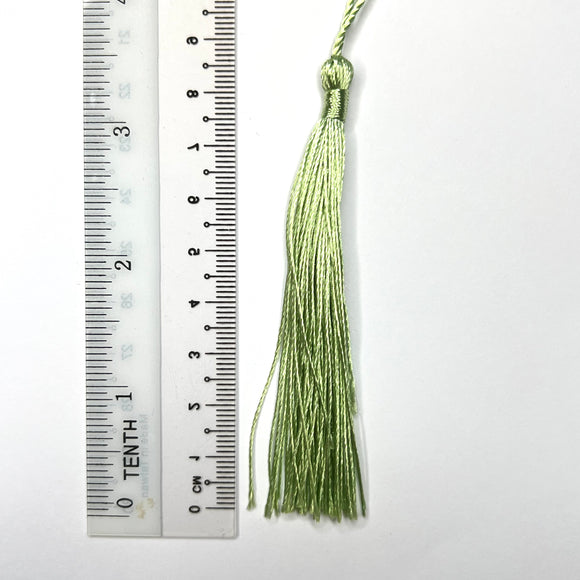 Lime Thread tassel - 10 pcs