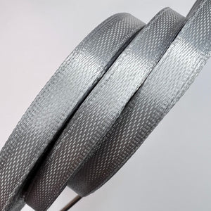 Grey 6mm Single Faced Satin Ribbon