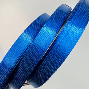 Blue 6mm Single Faced Satin Ribbon