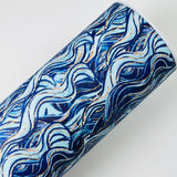 Sea Waves Mix Print Leatherette