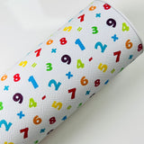 Clearance Numbers Back to School Mix Print Leatherette