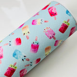 Summer Mix Print Leatherette (ice cream happy face)