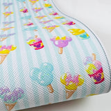 Summer Ice Cream Mix Print Leatherette