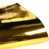 Gold Mirrored Plain Leatherette