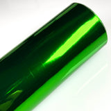 Green Mirrored Plain Leatherette