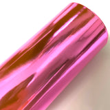 Pink Mirrored Plain Leatherette