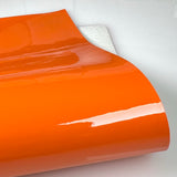 Orange Patent Plain Leatherette