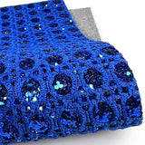 Clearance Blue Lace Glitter Leatherette