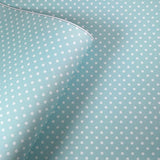 Dotty Blue Mix Print Leatherette