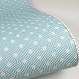 Dotty Blue Mix Print Leatherette