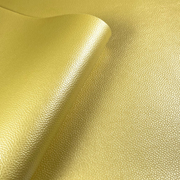 Yellow Pearl Plain Leatherette
