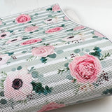 Rose Flower Mix Print Leatherette