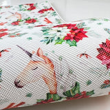 Unicorn & Holly Christmas Mix Print Leatherette