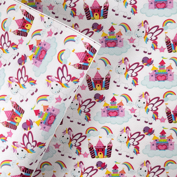 Birthday Unicorn Mix Print Leatherette