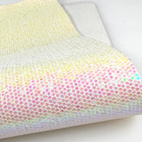 White Mix Hexagon Holographic Glitter