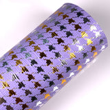 Clearance Lilac Metallic Checker Leatherette