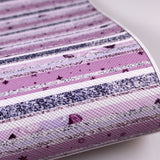 Pastel Stripes Mix Print Leatherette