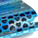 Clearance Blue Valentine Holographic Heart Leatherette
