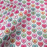 Valentine Heart Mix Print Leatherette