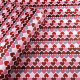 Valentine Thousand Hearts Mix Print Leatherette