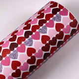 Valentine Thousand Hearts Mix Print Leatherette