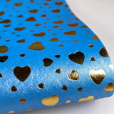Sea Metallic Valentine Heart Leatherette