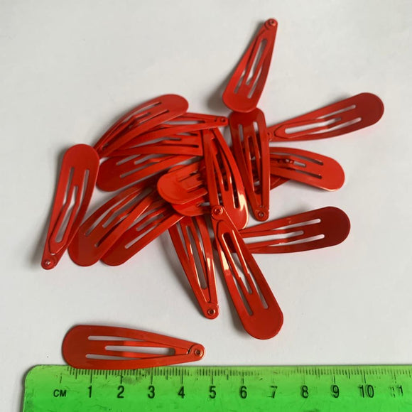 Coloured Snap Clip - 48mm Red