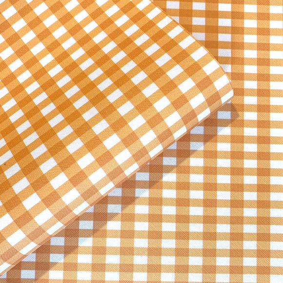 Clearance Mix Print Gingham Checker Leatherette