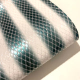 Clearance Holographic Mesh Green Leatherette