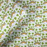 St Patrick's Day Rainbow Mix Print Leatherette