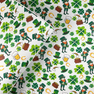 St Patrick's Day Mix Print Leatherette
